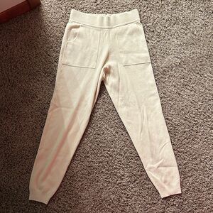 Elan Cream Sweater Knit Pants